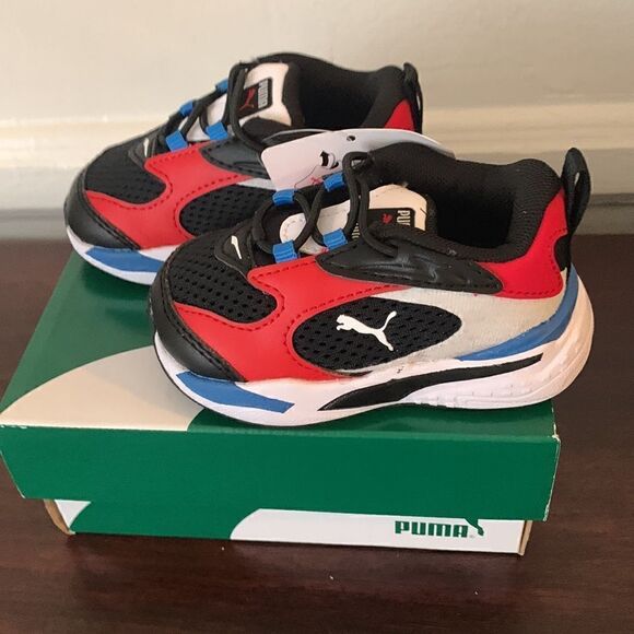 Puma RS-fast  easy on leather baby  running sneaker size 4c new - Picture 8 of 13